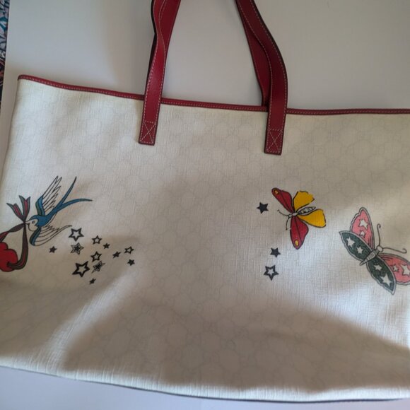 GUCCI TATTOO HEART JOY TOTE - Picture 1 of 8
